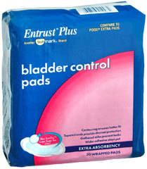 Entrust Plus Bladder Control Pads Extra Absorbency - 20 x 6  Case