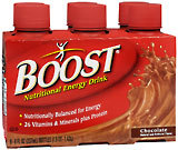 Boost Nutritional Energy Drink, Chocolate  - 6ea