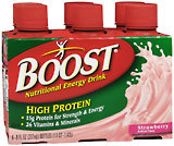 Boost Nutritional Energy Drink, Strawberry  - 6ea