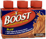 Boost Plus Nutritional Energy Drink, Chocolate  - 6ea