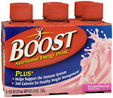 Boost Plus Nutritional Energy Drink, Strawberry  - 6ea