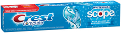Crest Whitening Plus Scope Toothpaste Cool Peppermint  -  6.2 OZ