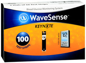 WaveSense KeyNote Test Strips  - 100 Each