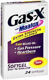 Gas-X Antigas Plus Antacid with Maalox, Extra Strength, Softgel  - 24ea