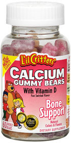 L'il Critters Calcium Gummy Bears With Vitamin D - 60 Each