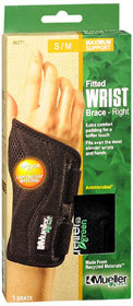 Mueller Green Fitted Wrist Brace Small/Medium Right - 1 Each