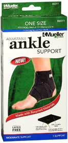 Mueller Green Adjustable Ankle Support One Size - 1 Each