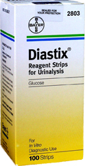 Diastix Reagent Strips for Urinalysis  - 100 Each