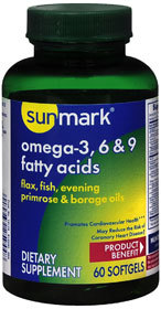 Sunmark Omega-3 6 9 Softgels - 60 Each
