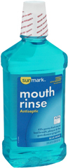 Sunmark Antiseptic Mouth Rinse Blue Mint - 1 Liter - 1 Each