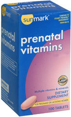 Sunmark Prenatal Vitamin Tablet - 100 Each