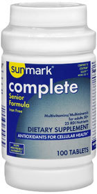 Sunmark Complete Tablets Senior Formula - 100 Each