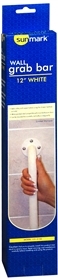 Sunmark Wall Grab Bar 12 Inches White - 1 Count