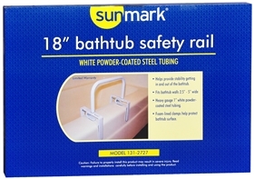 Sunmark 18 Inch Bathtub Safety Rail - 1 Each