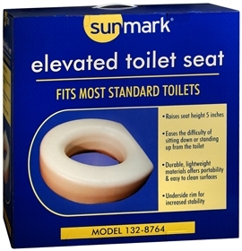 Sunmark Elevated Toilet Seat  - 1 Count