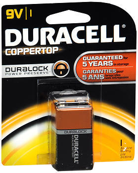 Duracell Coppertop 9V Alkaline Battery - 1 Each - Medshopexpress