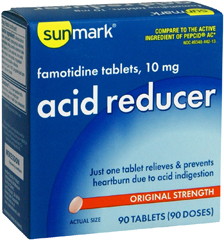 Sunmark Acid Reducer 10 mg Tablets - 90 Each