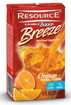 Resource Boost Breeze Orange Flavor  - 8 oz x 27 Case