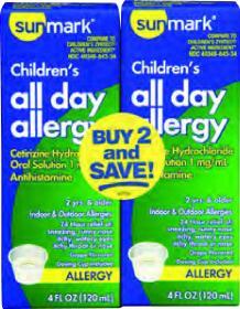 Sunmark Children's All Day Allergy - 4 Ounces - 2 Case