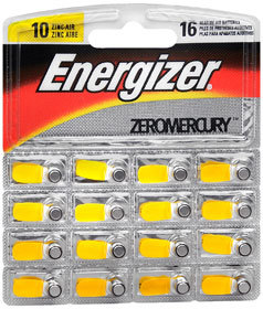 Energizer Zinc Air Batteries Size 10 - 16 Each