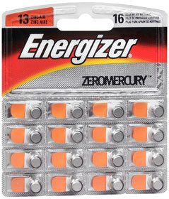 Energizer Zinc Air Batteries Size 13 - 16 Each