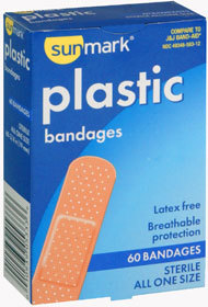 Sunmark Plastic Bandages All One Size - 60 Each