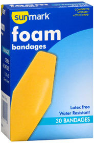 Sunmark Foam Bandages All One Size - 30 Each