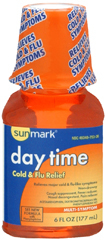 Sunmark Daytime Cold Flu Relief Liquid - 6 Ounces - 1 Each