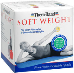 Thera-Band Soft Weight Ball Green 4.4 LBS - 6 Pack