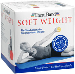Thera-Band Soft Weight Ball Blue 5.5 LBS - 6 Pack