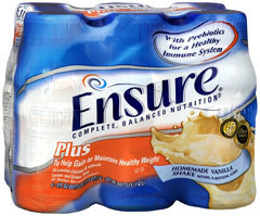 Ensure Plus Homemade Vanilla Shake - 8 Ounces - 6 Count