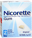 Nicorette Stop Smoking Aid, 2 mg, Gum, Original, Starter Kit, Bonus  - 110ea