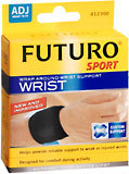 Futuro Elastic Wrist Support, Black, One Size/ADJ  - 1ea