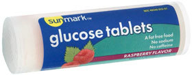 Sunmark Glucose Tablets Raspberry Flavor - 4g - 10 Each