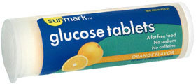 Sunmark Glucose Tablets Orange Flavor - 4g - 10 Each