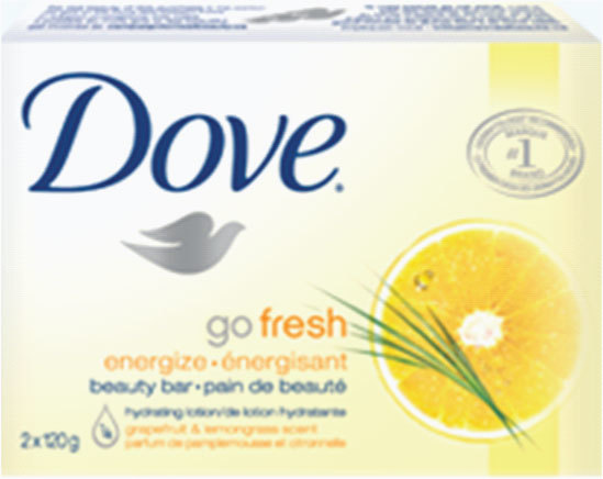 Dove Go Fresh Energize Beauty Bar 8.5 ounces (grapefruit / lemon grass)