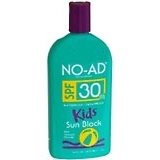 No-Ad Sun Block Lotion SPF 30 Kids - 16 Ounces
