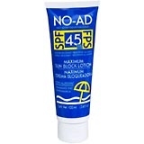 NO-AD Sun Block Lotion SPF 45 Maximum - 3.4 OZ