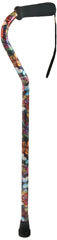 Alex DME Aluminum Offset Adjustable Cane Butterfly - 1 Each