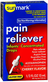Sunmark Pain Reliever Infants' Concentrated Suspension Drops Cherry Flavor - 0.5 Ounce - 1 Each