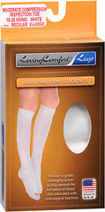 Loving Comfort Anti-Embolism Stockings Moderate White Extra Large Regular - 1 Each