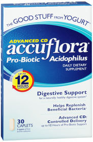 AccuFlora Advanced CD Pro-Biotic Acidophilus Caplets   - 30 Each