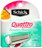 Schick Quattro For Women Cartridges Sensitve - 4 EA