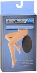 Loving Comfort Fashion Pantyhose Sheer Mild Black Medium 8-15 - 1 Each