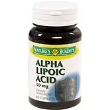 Nature's Bounty Alpha Lipoic Acid 30 mg Capsules - 60 TB
