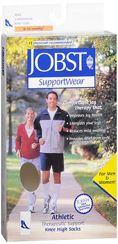 JOBST SupportWear Socks Athletic Knee High 8-15mmHg Large - 1 Each