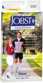 JOBST SupportWear Socks Athletic Knee High 8-15mmHg Medium - 1 Each