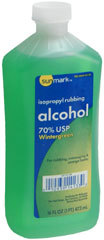 Sunmark Isopropyl Rubbing Alcohol 70% USP Wintergreen - 16 oz x 12 Pack
