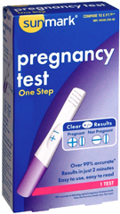 Sunmark One Step Pregnancy Test - 1 Each
