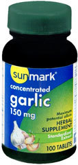 Sunmark Concentrated Garlic 150 mg Tablets - 100 Each